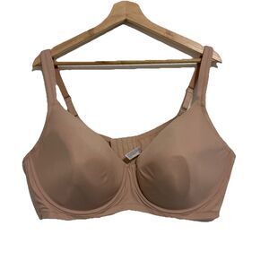 Leading Lady Bra Underwire Padded Comfort Straps 5028 Full Figure Beige Size 50D